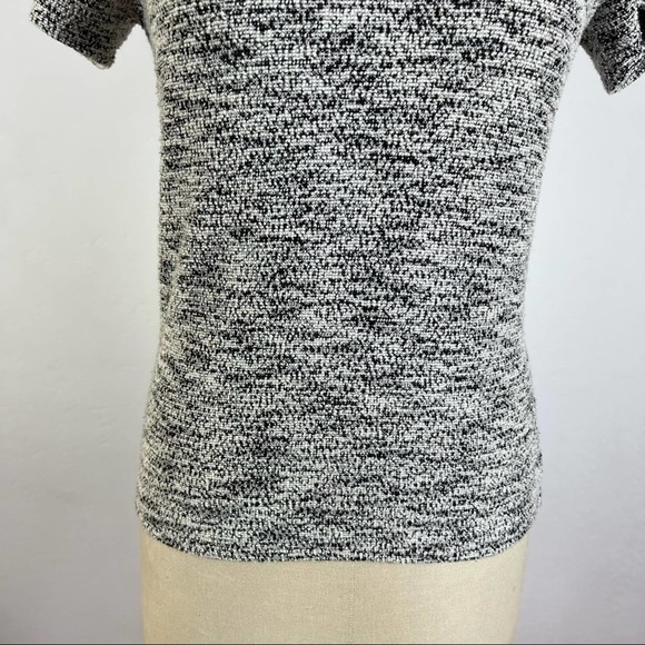 Free People Grey Tweed Boucle High Neck Crop Top - Picture 4 of 7